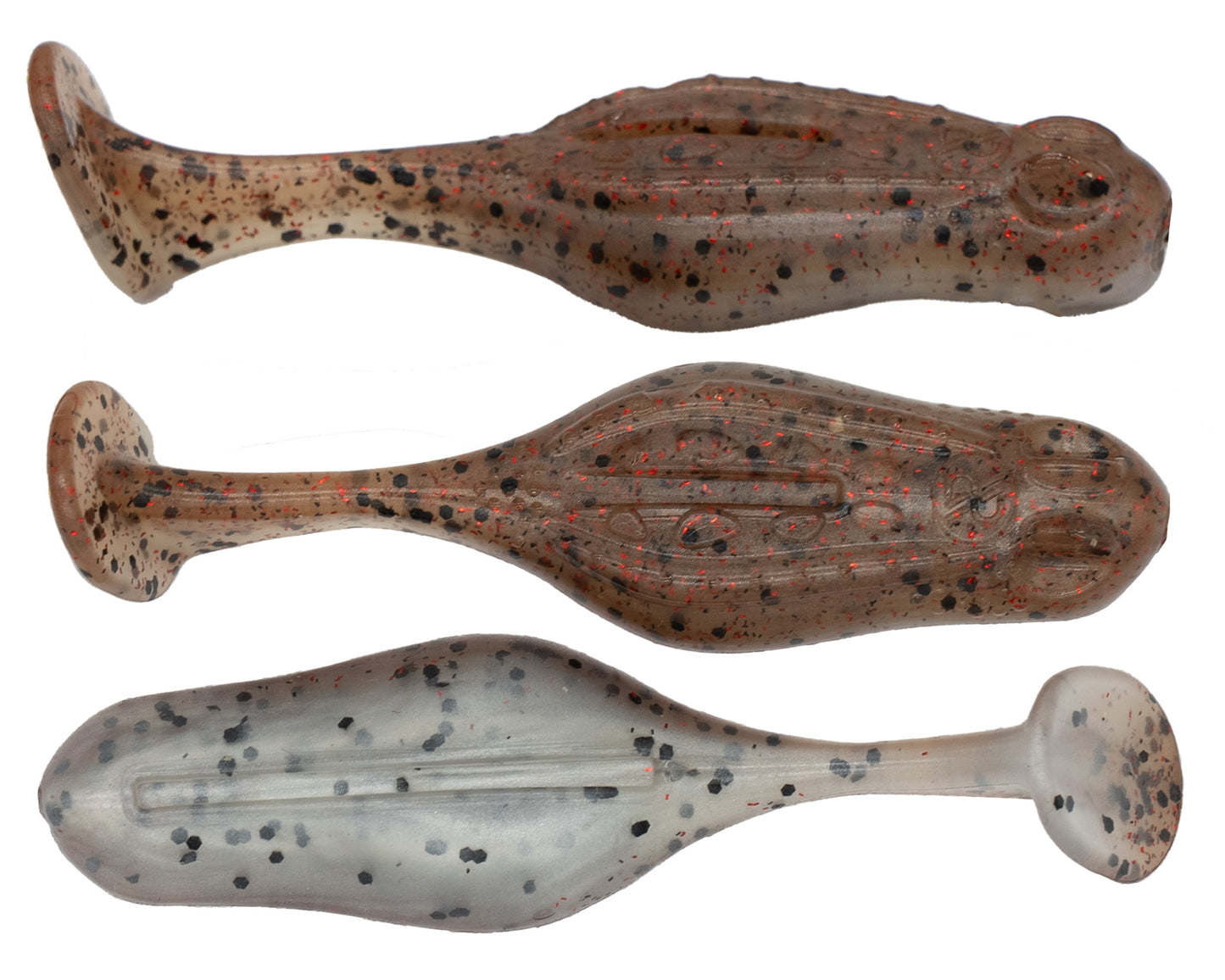 Li'l Polly Top-Water Frog; 7.5cm (3.0"), 7.6g, 3 pieces with free #2/0 hook. Snakehead, Bass