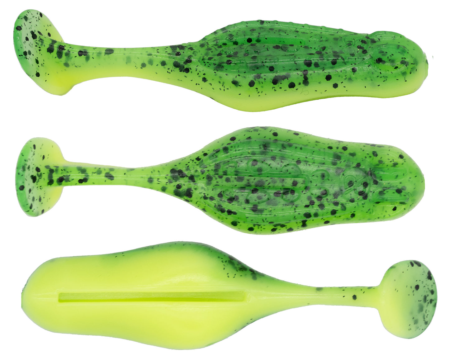 Li'l Polly Top-Water Frog; 7.5cm (3.0"), 7.6g, 3 pieces with free #2/0 hook. Snakehead, Bass