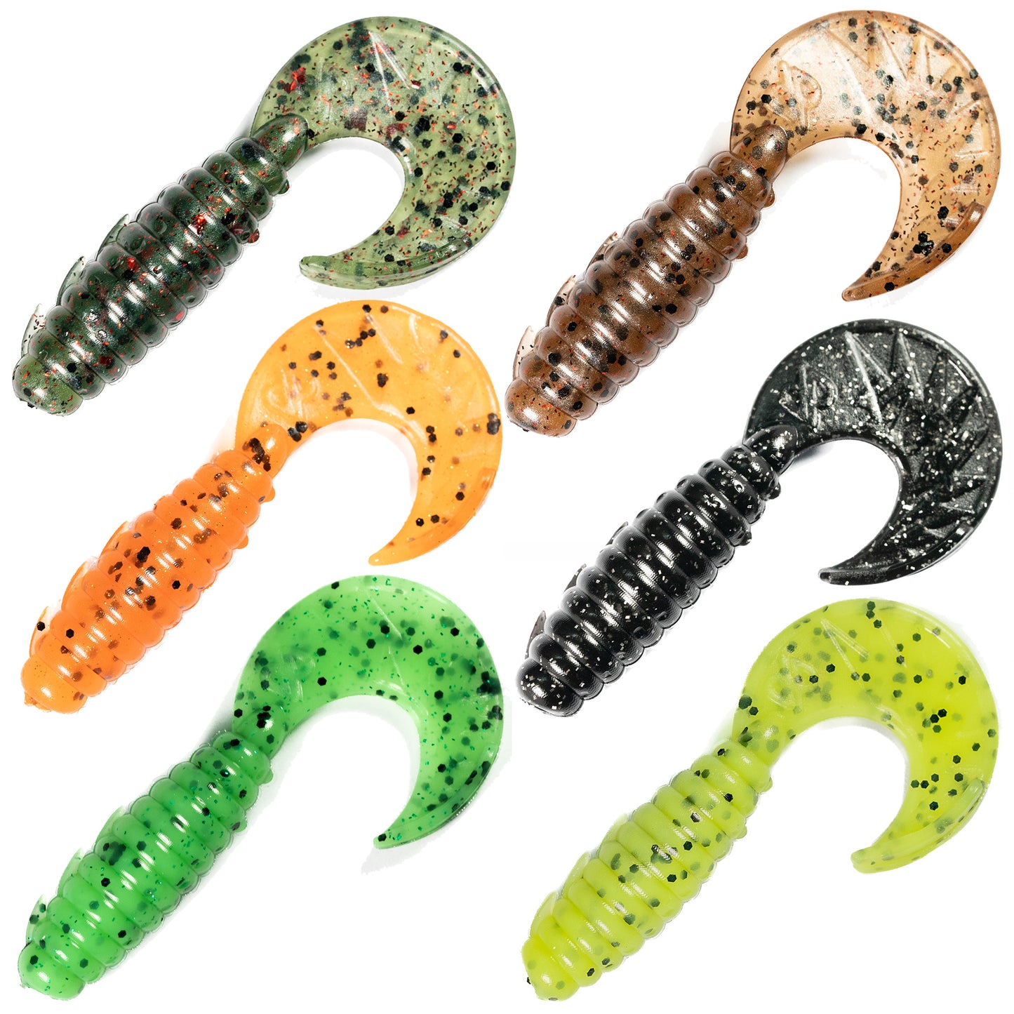 RipRoy Sashay 2.8" 3.8g Single-Tail Grub (6 pieces)